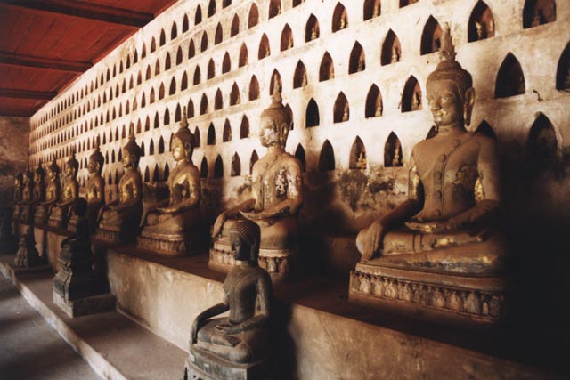 Wat Si Saket temple in Vientiane. Laos.