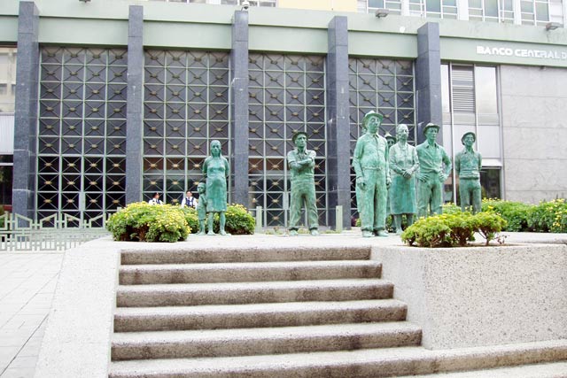 Bank entrance at San Jose. Costa Rica.