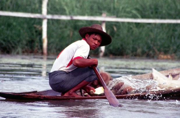 Life at the Inle lake. Myanmar (Burma).