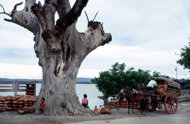 Near river Ayeyarwady at Mandalay. Myanmar (Burma).