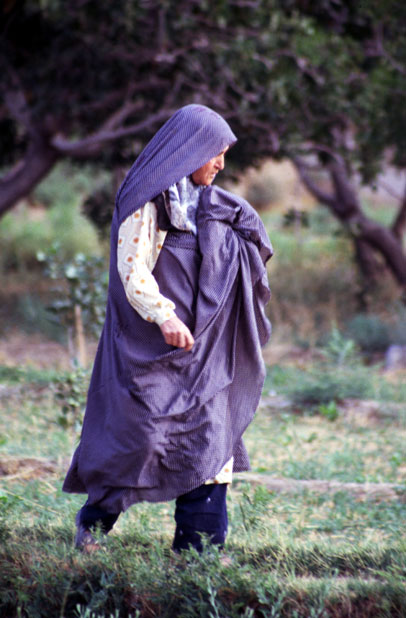 Local woman at Kharanagh village. Iran.