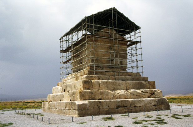 Tomb of Cyrus. Pasargadae ruins. Iran.