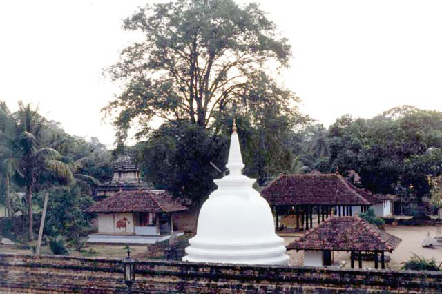 Dalada Maligawa (Temple of the Tooth), a temple which houses Sri Lanka's most important religious relic - the sacred tooth of Buddha. Kendy. Sri Lanka.