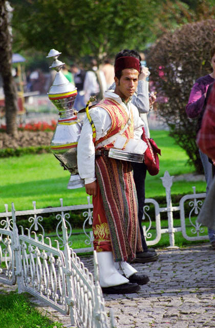 Tea seller, Istanbul. Turkey.