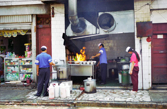 Old district at Kunming town. China.