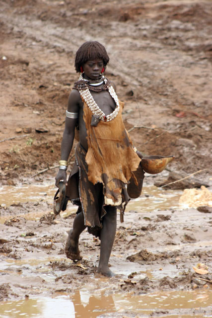 Market at Dimeka village. South,  Ethiopia.
