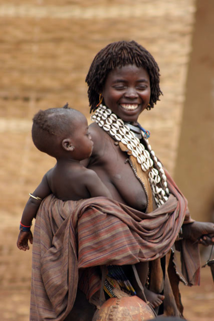 Market at Dimeka village. South,  Ethiopia.