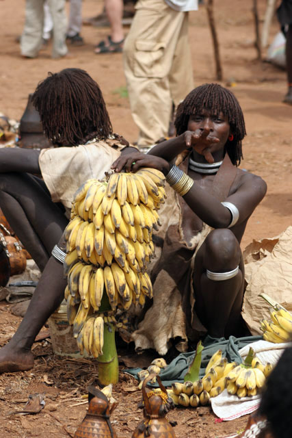Market at Dimeka village. South,  Ethiopia.