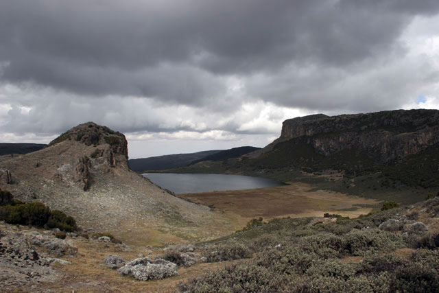 Garba Guracha lake. Bale Mountain National Park. South,  Ethiopia.