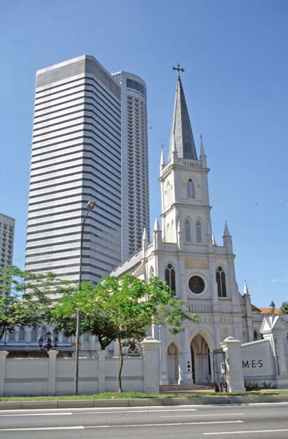 Different architectures. Singapore.