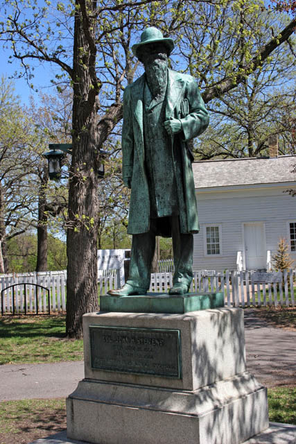 John H. Stevens House at Minehaha Park was the first setler's home build on the west bank of Mississippi river in 1849. Minneapolis, Minnesota. United States of America.