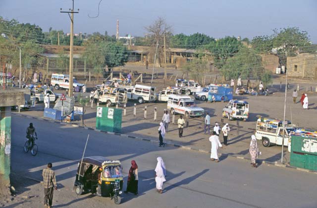 Gedaref town and Toyota "boxes". Sudan.