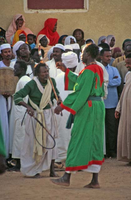 Whirling dervishes. Hamed-an Nil Mosque, Khartoum (Omdurman). Sudan.