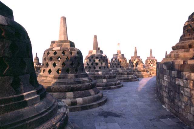 Borobudur temple. Java,  Indonesia.