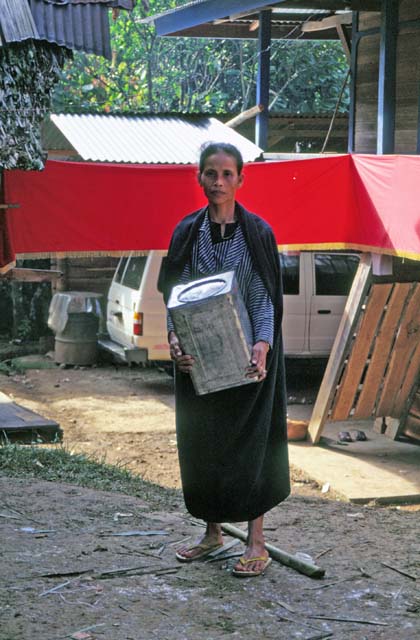 At funeral ceremony. Tana Toraj area. Sulawesi,  Indonesia.