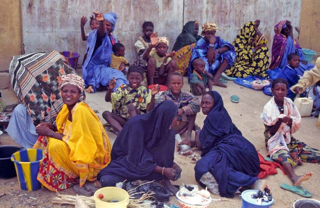 Market at Bourem village. Mali.
