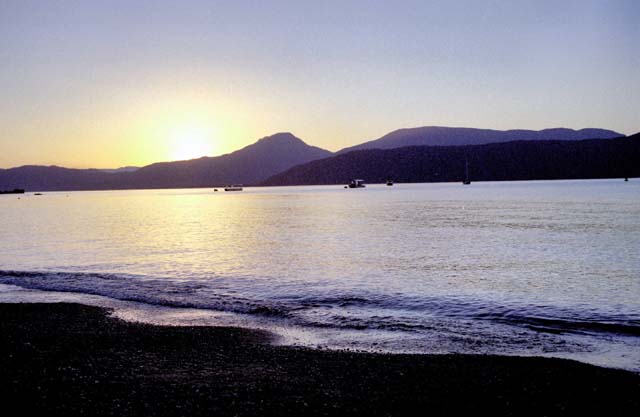 Sunset at Fitzoy island. Australia.