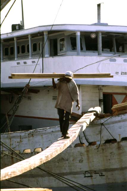 Old port Sunda Kelapa in Jakarta. Java,  Indonesia.
