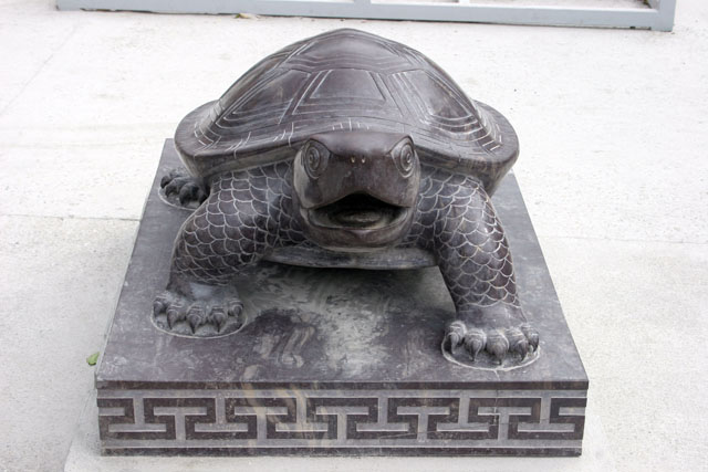 Po Lin Buddhist monastery. Place where Tian Tan Buddha statue is found. Hong Kong.