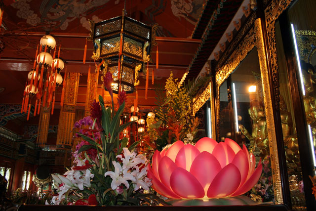 Po Lin Buddhist monastery. Place where Tian Tan Buddha statue is found. Hong Kong.