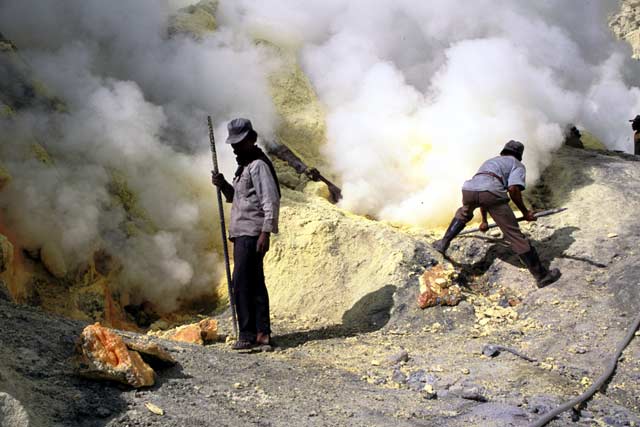 Kawah Ijen Vulcano. Java,  Indonesia.