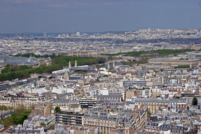 View from Eiffel Tower, Paris. France.