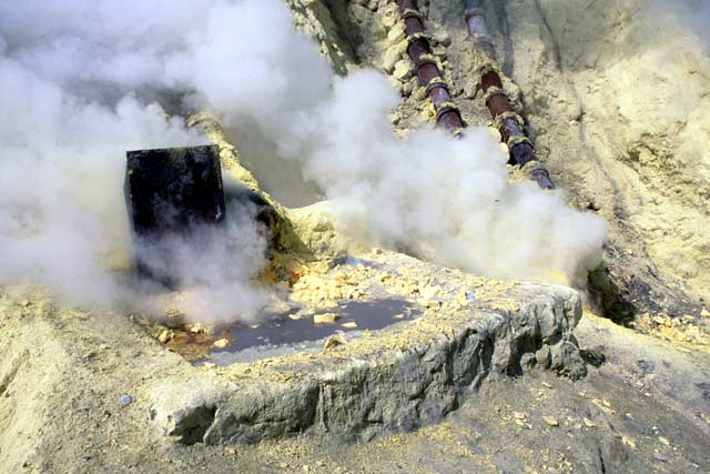 Kawah Ijen Vulcano. Java,  Indonesia.