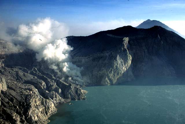 Kawah Ijen Vulcano. Java,  Indonesia.