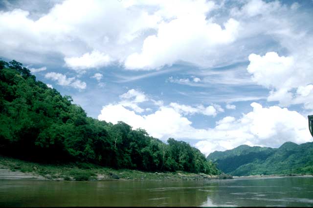 Mekong river in north Laos. Laos.