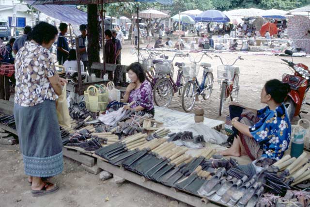Market in Luang Prabang. Laos.