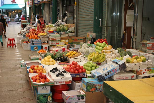 Incheon market. South Korea.