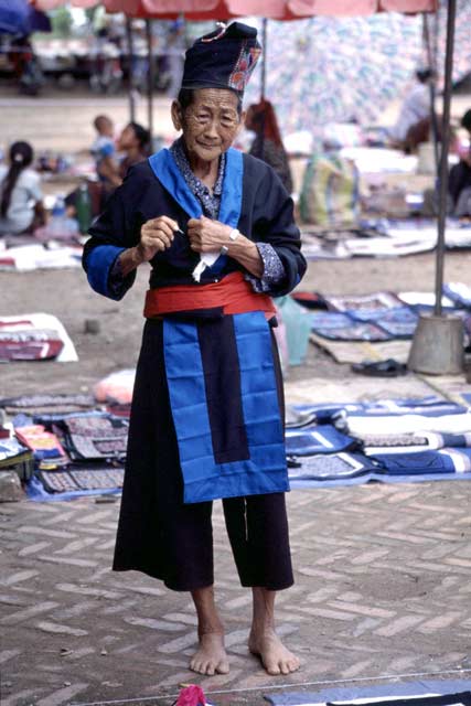 Woman from Hmong tribe. Luang Prabang. Laos.