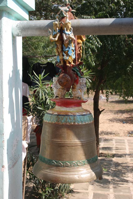 Bell at one of the Temples of Bagan. Myanmar (Burma).