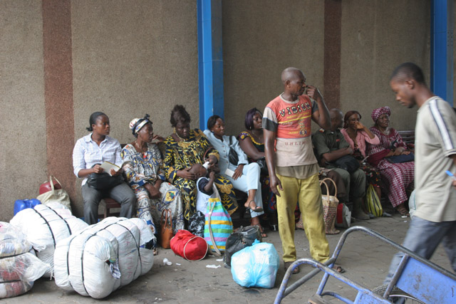 Bus station, Douala. Cameroon.