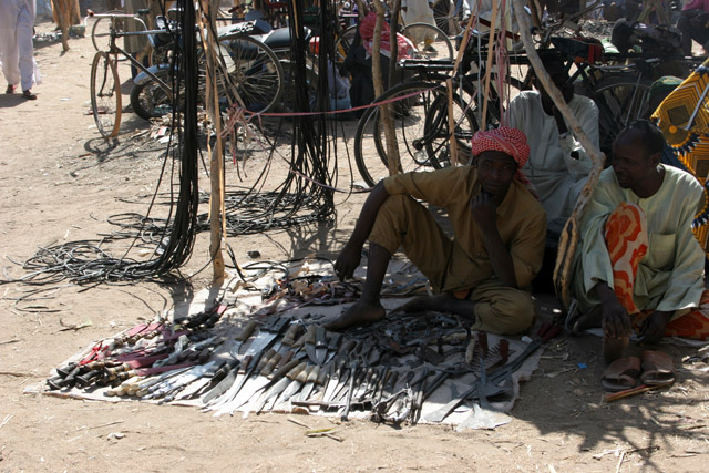 Village market at Kujapa. Mandara Mountains area. Cameroon.