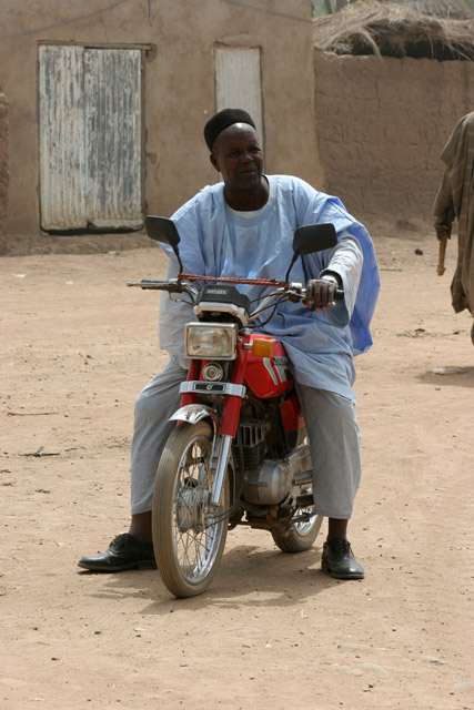 At street at Rey Bouba village. Cameroon.