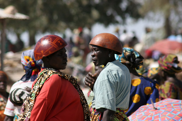Market at Tourou village at Mandara Mountains. Cameroon.