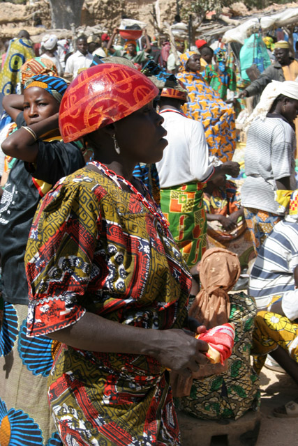 Market at Tourou village at Mandara Mountains. Cameroon.