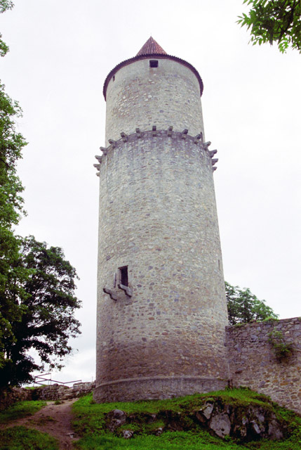 Zvikov castle was founded by King Wenceslas I in 1234 at the joining of the Vltava and Otava rivers. The major building of the castle is connected with Premysl Otakar II. who have extended the castle as it is now. It was renovated in 19th century. Czech Republic.
