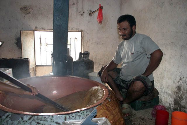 Sweets making. Around Aden city. Yemen.