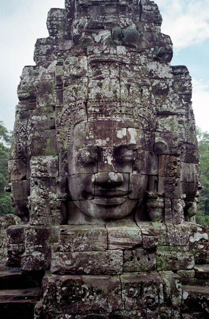 The Bayon - temple of smiling faces. Angkor Wat temples area. Cambodia.