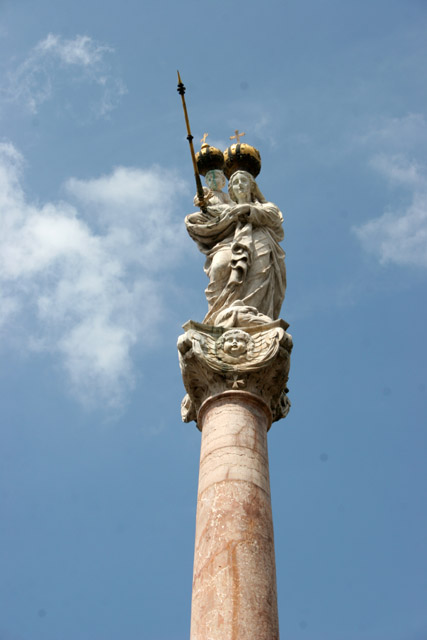 Szechenyi Square, Gyor Hungary.