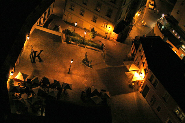 Awesome Prague panorama from balloon. Czech Republic.