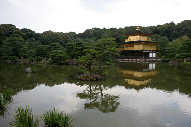 Kinkaku-ji temple (also called Temple of the Golden Pavilon) is Zen Buddhist temple, Kyoto. Japan.