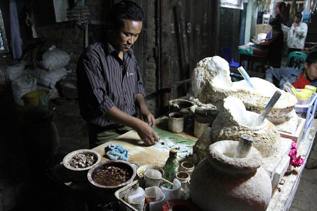 Betel nut seller, Mrauk U. Myanmar (Burma).