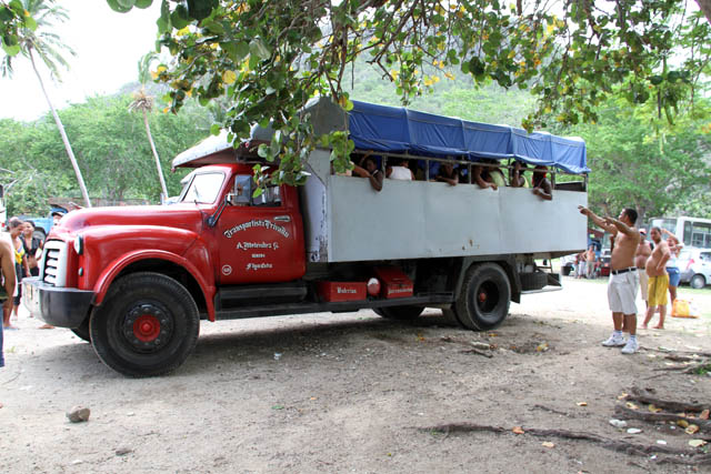 Transportation to beach, El Oasis village. Cuba.