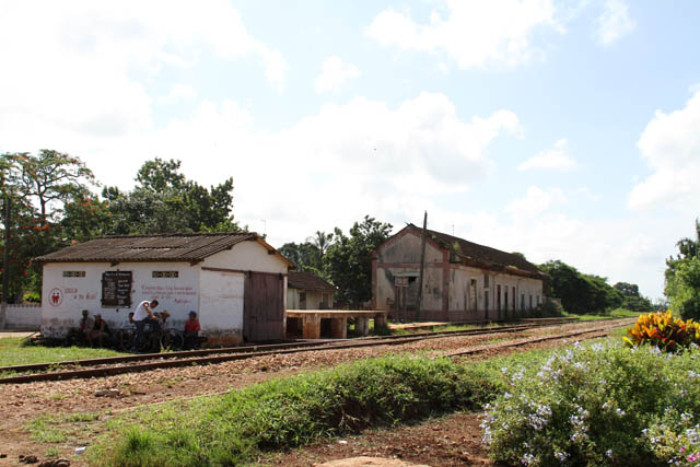 Local train station, Isabel village. Cuba.