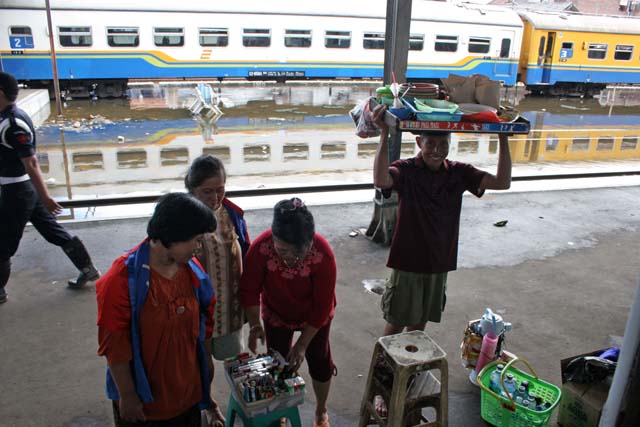 At Gambir train station. Jakarta. Java,  Indonesia.