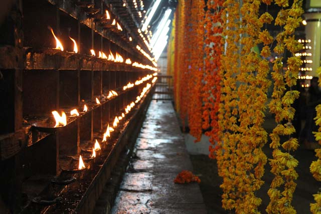 Decoration at Ernakulam Shiva Temple during Ernakulam Shiva Temple Festival (Ernakulathappan Uthsavam). Ernakulam, Kerala. India.