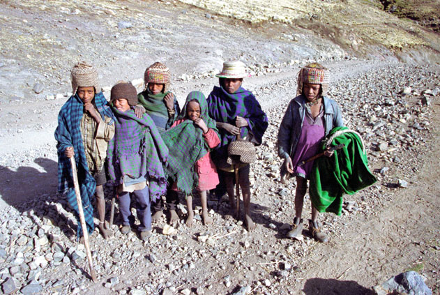 Children from Simien mountains. North,  Ethiopia.